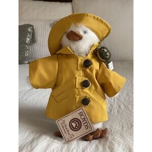 RARE Boyds D.B. Quackenwaddle & Friend Duck Rain Coat Boyds Best Dressed Series